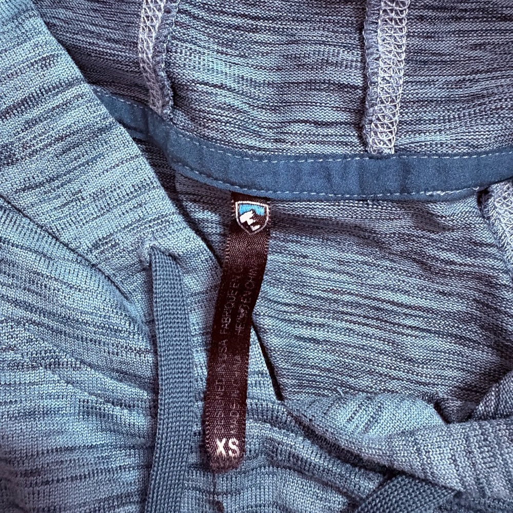 Kuhl Vara Hoody Tidal Wave Blue Activewear‎ Sweatshirt Women’s XS - Picture 9 of 10